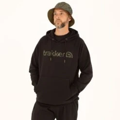 Trakker CR Camo Logo Black Hoodie -Trakker trakker cr camo and black logo hoodie 2 1